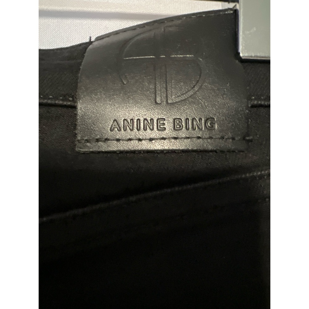 Anine Bing Black Skinny Jeans Sleek Modern Design - Picture 3 of 5